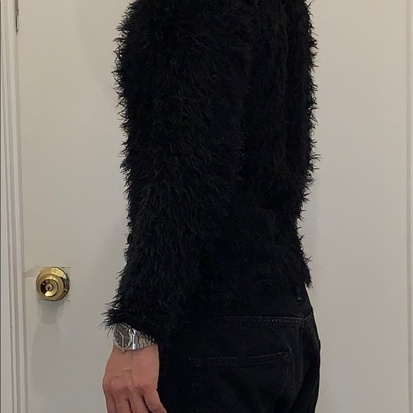 Furry / Fuzzy long sleeve knit top - Picture 8 of 9
